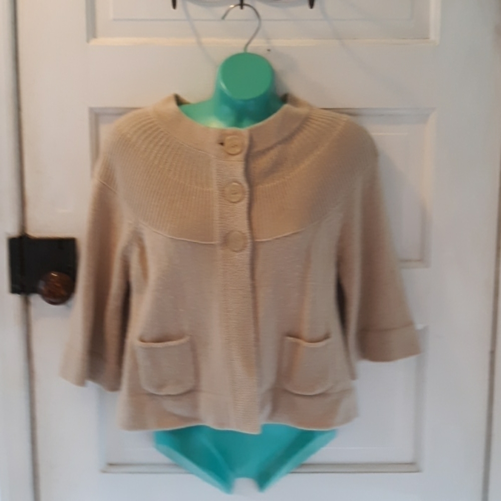 Apostrophe cardigan sweater medium